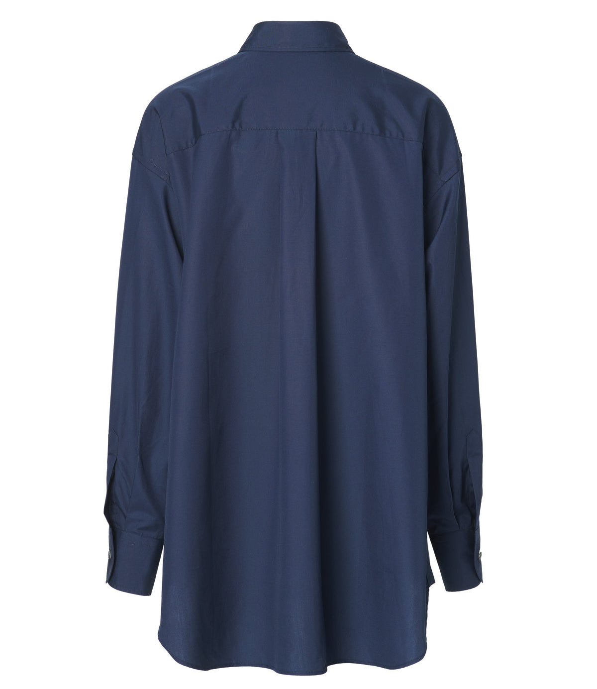 Jean Maroe - Bluse mit Knopfleiste aus Baumwolle in dunkelblau