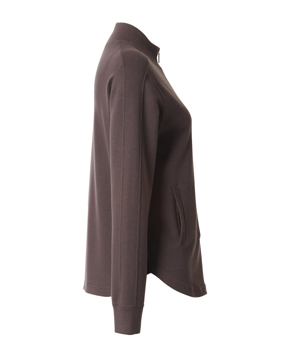Manrico - Jacke mit Zipper aus Cashmere in taupe