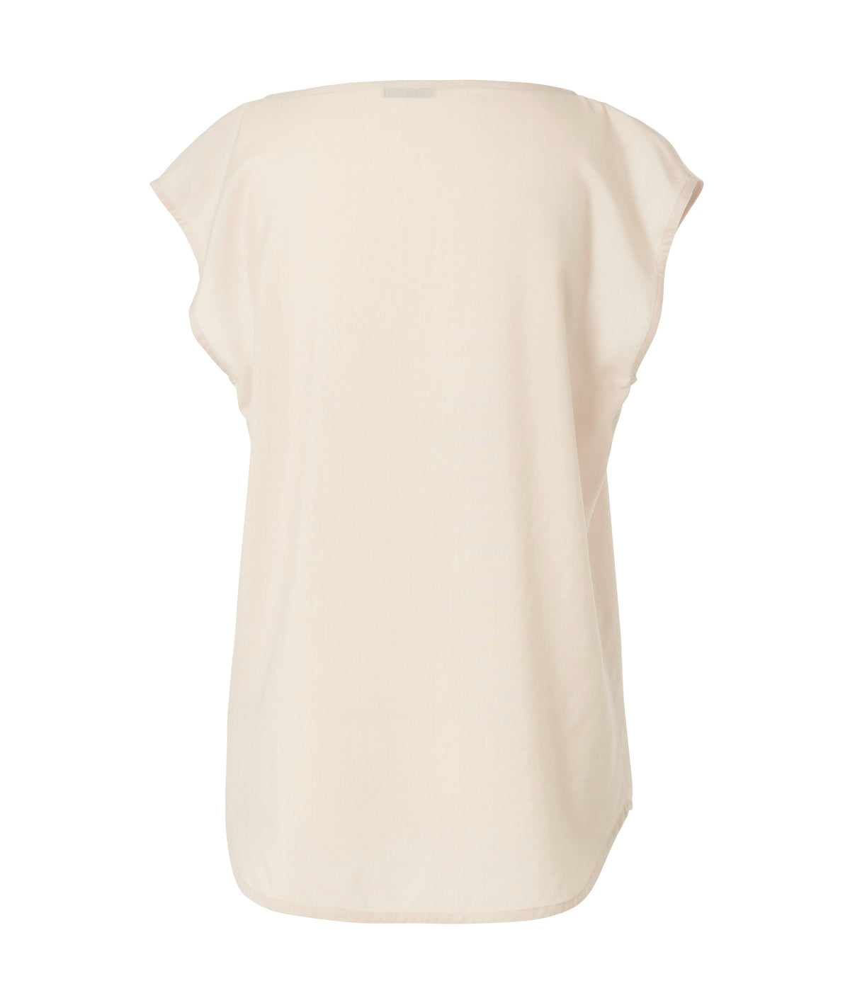 Manrico - Bluse ohne Arm aus Cashmere- Seide in white sand