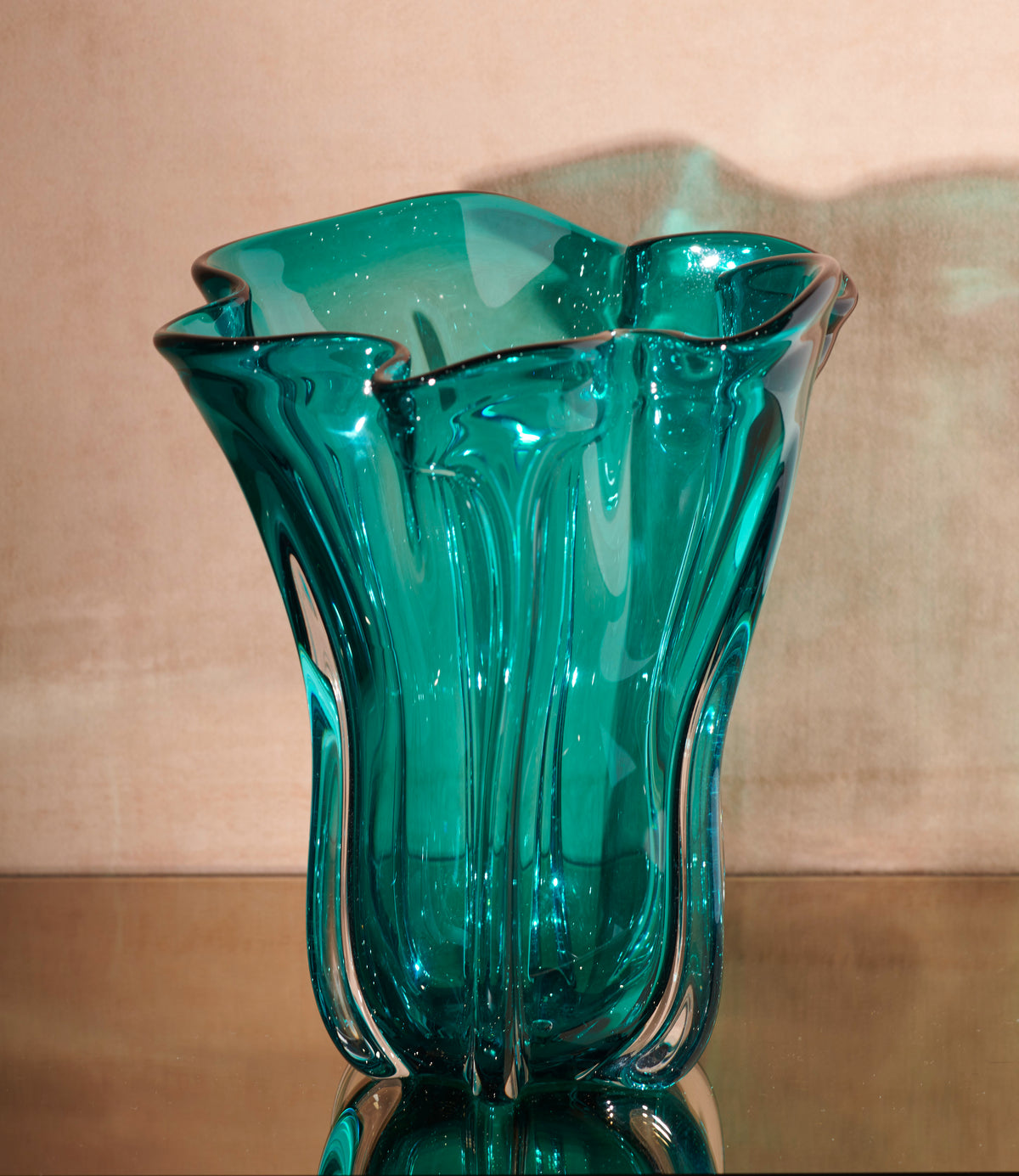 EDG - Vase aus Glas türkis