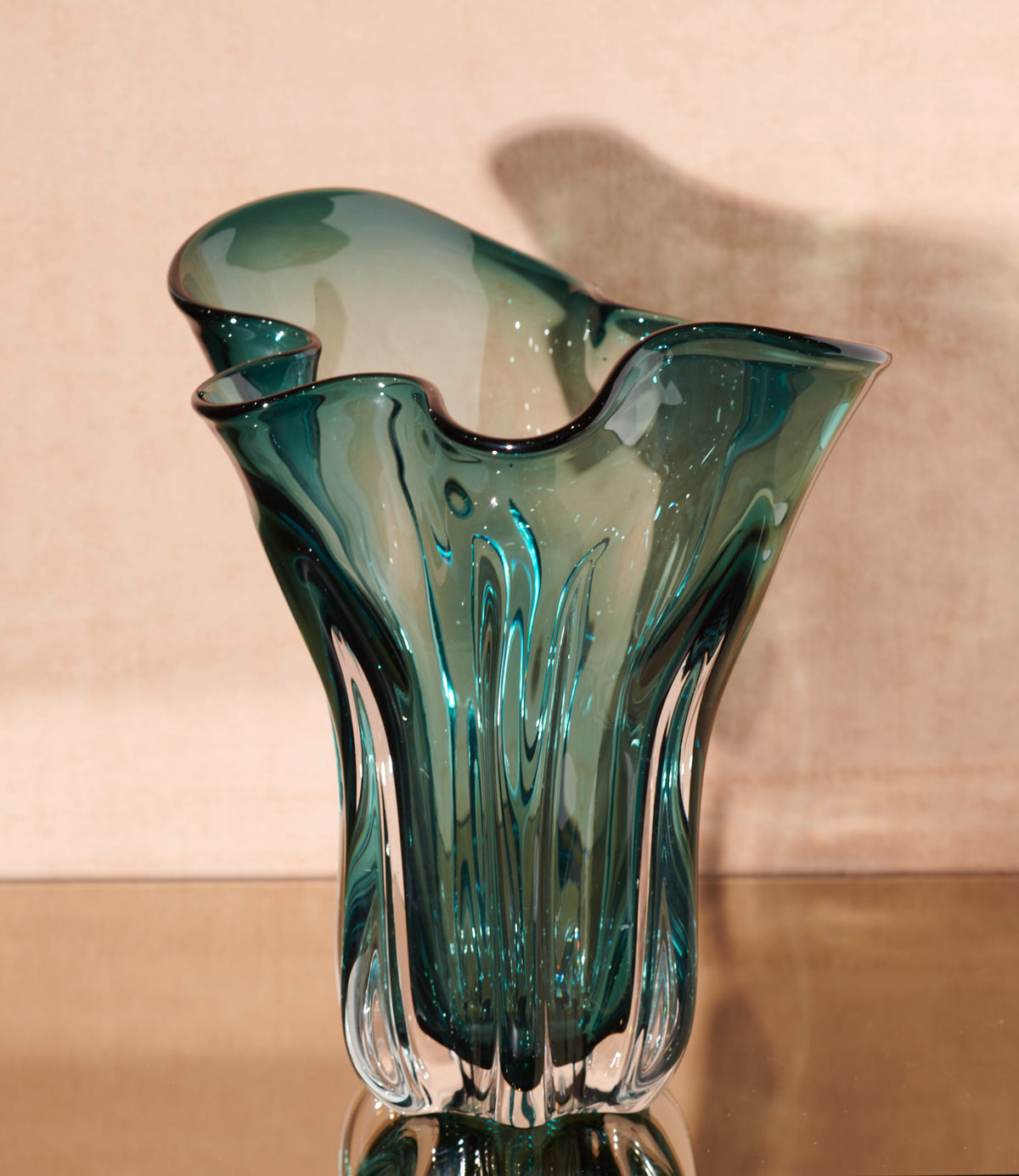 EDG - Vase aus Glas grün