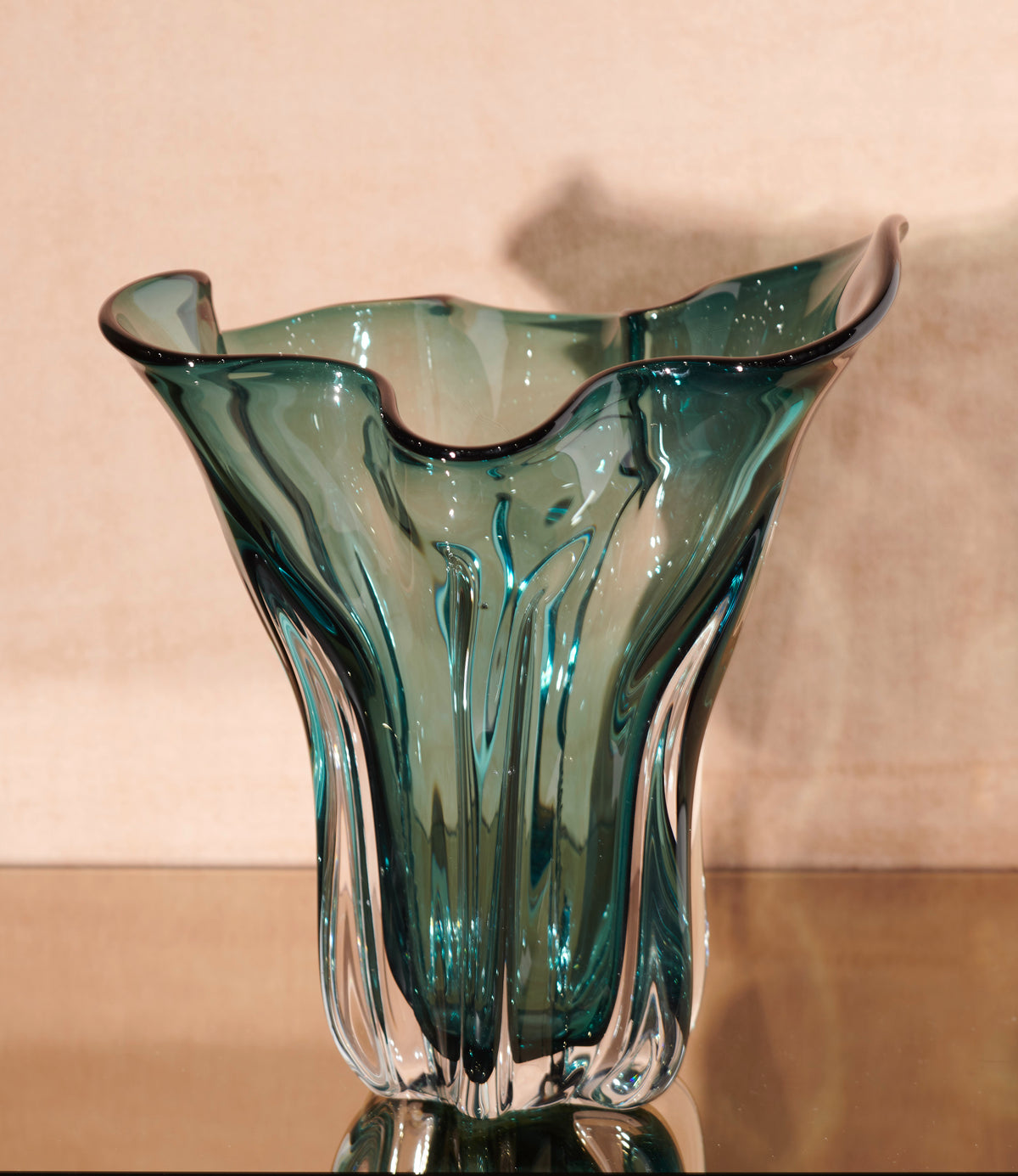 EDG - Vase aus Glas grün